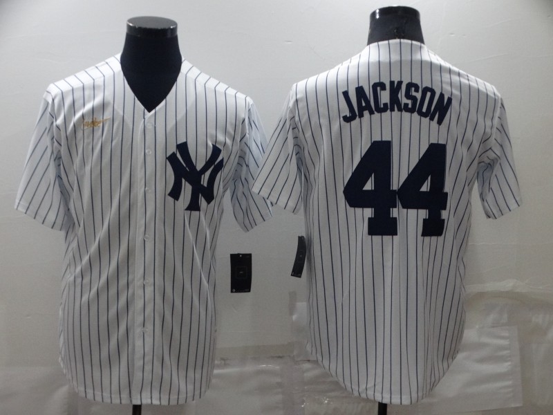 Men's New York Yankees #44 Reggie Jackson White Cool Base Stitched Baseball Jersey Men's New York Yankees #44 Reggie Jackson White Cool Base Stitched Baseball Jersey